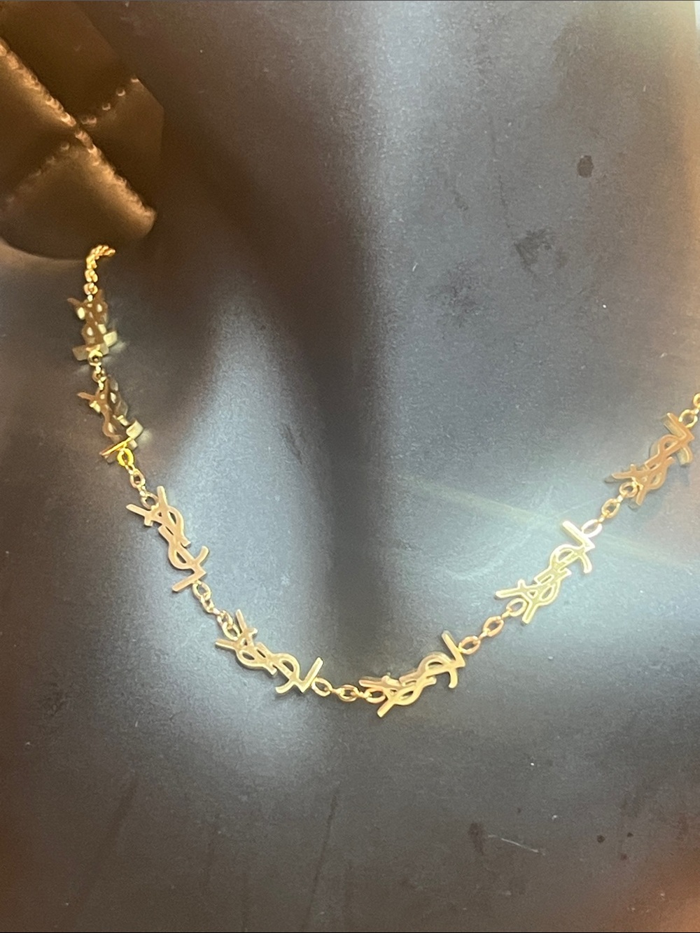 Gold Script-Link Necklace - Inspired Women's Jewelry